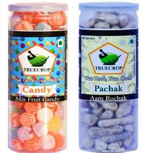 Truzana (Truecrop) Mix Fruit Candies & Aam Rochak Mukhwas Combo Pack ...