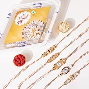 Kaameri Bazaar Set of 5 Sweet Indulgence Rakhi for Brother - Rakhi Gift ...