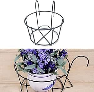 Glori Handicrafts Metal Railing Planter, Round Basket, Balcony Planter ...
