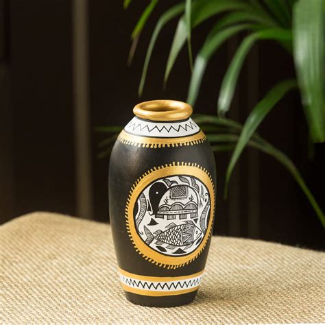 Buy ExclusiveLane 'Long and Tapered' Madhubani Hand-Painting Home ...