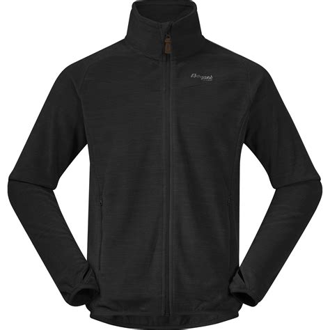 Bergans Hareid Fleece Jacket NoHood Men - black | BIKE24