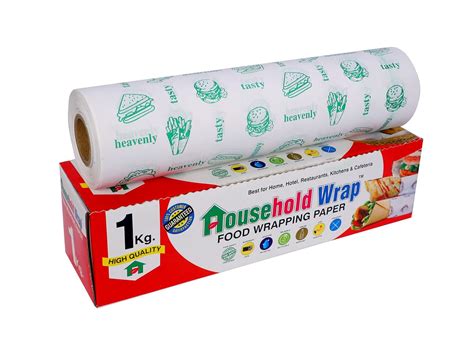 Household Wrap1Kg Food Wrapping Paper Roll - Premium Non-Stick Butter ...