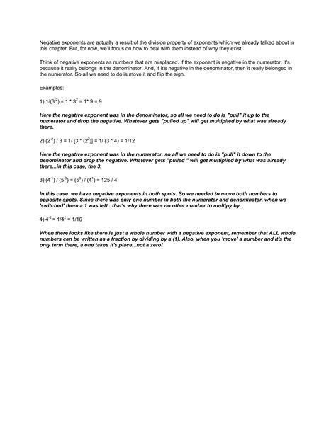 Image result for Negative Exponents