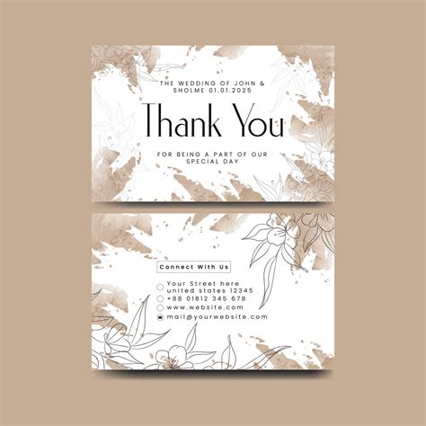 Thank you card design template. Luxury and elegant background. Vector ...