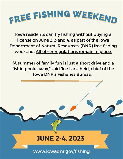 June 2023 Free Fishing Weekend Announced