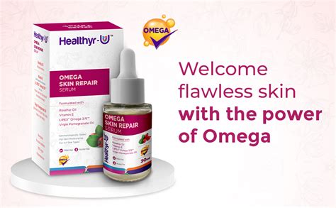 Healthyr-U Omega Skin Repair Face Serum for Women & Men | Anti aging ...