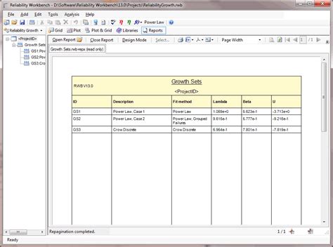 Reliability Workbench 的图像结果