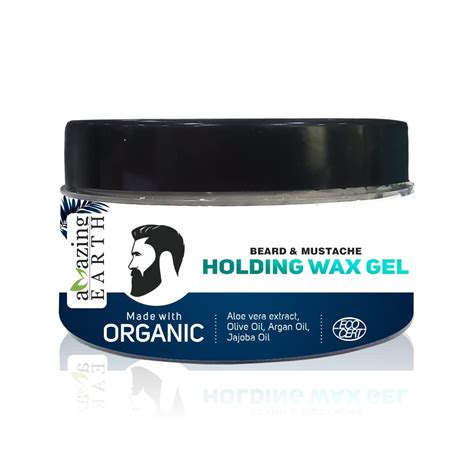 AMAzing EARTH Beard & Mustache Holding Wax Gel for Men -Certified ...