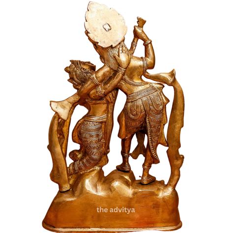 The Advitya | Radha Krishna Brass Idol | Radhakrishna