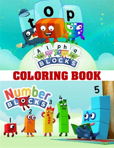 Numberblock And Alphablocks Coloring Book Fun Numberblocks And ...