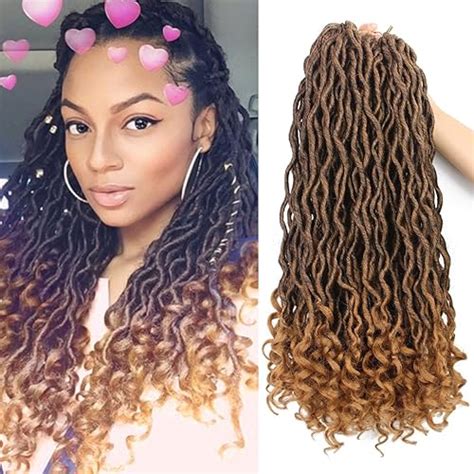 Buy Eerya 6PacksLot Wavy Goddess Faux Locs Crochet Synthetic Braiding ...