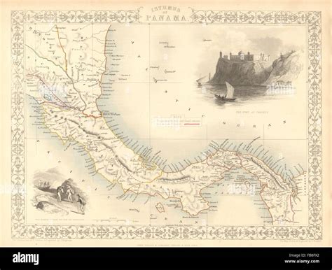 Isthmus of panama map hi-res stock photography and images - Alamy