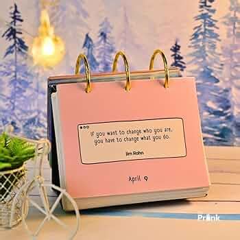 The Prink 365 Perpetual Calendar Motivational Desk Calendar Daily ...