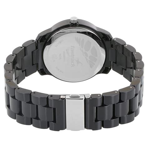 Buy Online Fastrack Trendies Quartz Analog Black Dial Plastic Strap ...