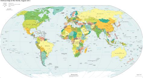世界地图（英文版） - 世界地图全图 - 地理教师网