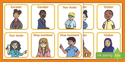 Museum Role Play Badges