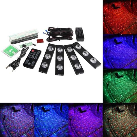 Car Oxygen - Car LED Interior Strip Light, 16 Million Colors 5 in 1 wi ...