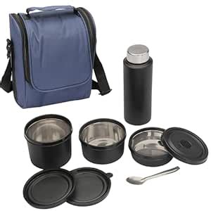 Buy RYSE Premium Steel Lunch Box Set with Bottle & Spoon | Microwave ...