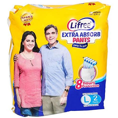 Buy Lifree Adult Diaper Pant L2 (Large) Online at Low Prices in India ...