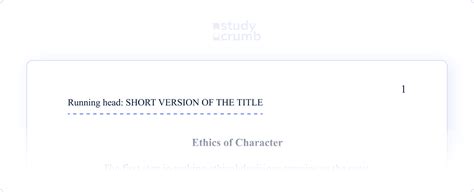 Running Head Tutorial APA 的图像结果