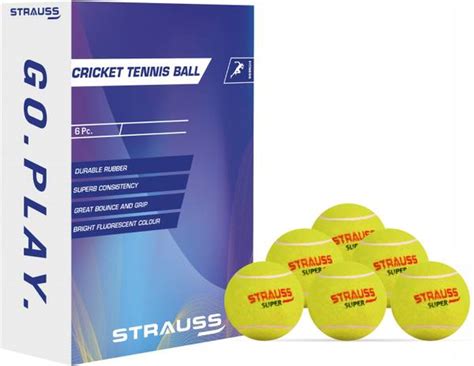 Strauss Light Weight Soft Tennis Ball for Street Match| Lawn| Park ...