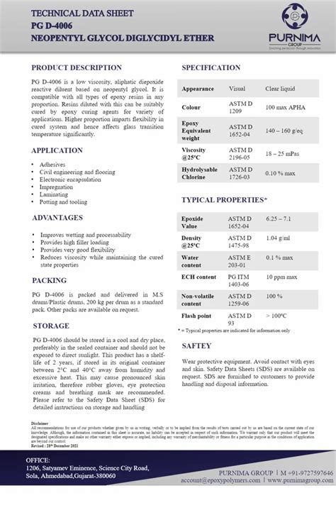 Epoxy Diluents - Butyl Glycidyl Ether (BGE) Reactive Diluent ...