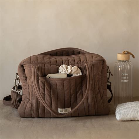 Espresso Crinkle Duffle Bag – akiiko