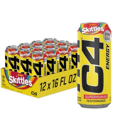 Skittles C4 Energy Drink | Energy drinks, Skittles, Cellucor