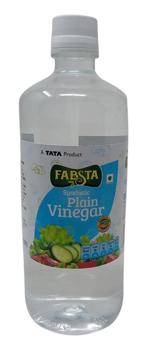 Fabsta Synthetic Plain Vinegar, 750ml Bottle : Amazon.in: Grocery ...