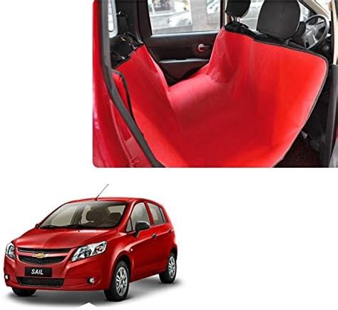Auto Pearl Make Red Black Car Rear Seat Pet Cover for - Ambassador ...