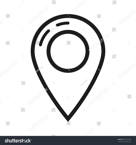 Map Pin Outline PNG 的图像结果