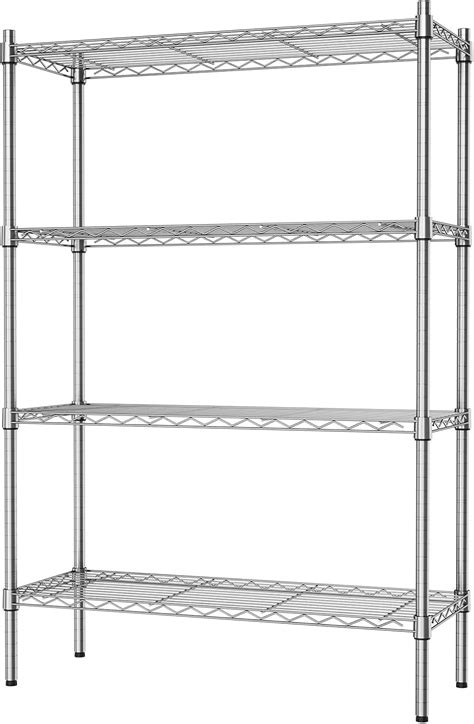 STORACK 4 Shelf Heavy Duty Rack Heights Adjustable Wire Shelvig Metal ...