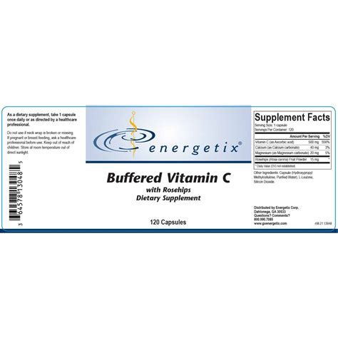Buffered Vitamin C with Rosehips | Energetix