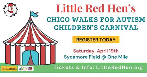 Little Red Hens Chico Walks for Autism & Childrens Carnival, Sycamore ...