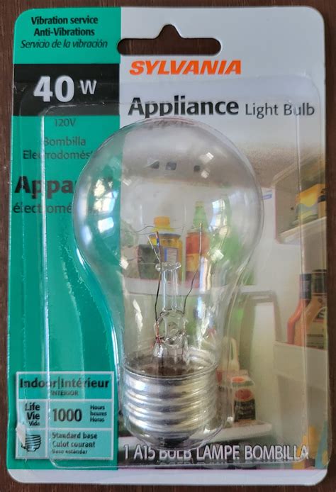 Sylvania 40W Appliance Light Bulb 40Acl/APPL/Bl - Amazon.com