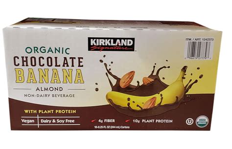 Buy Kirkland Signature Organic Chocolate Banana Almond 188.25 Oz Net Wt ...