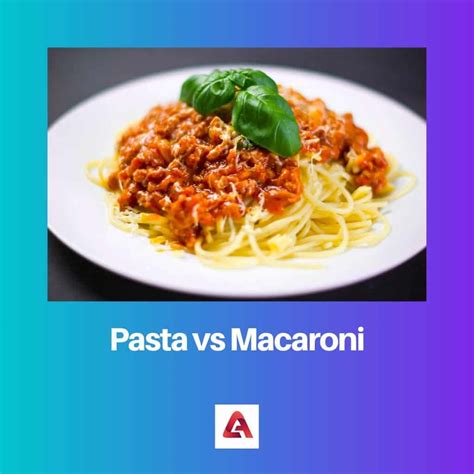Pasta Vs Spaghetti Vs Macaroni at Lula Meyers blog
