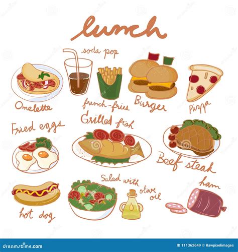 Collection Of Lunch Boxes For Kids Isolated On White Background. Bundle ...