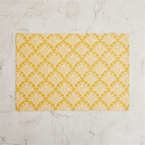 Buy Corsica Persian Set of 6 Cotton Printed Reversible Placemats from ...