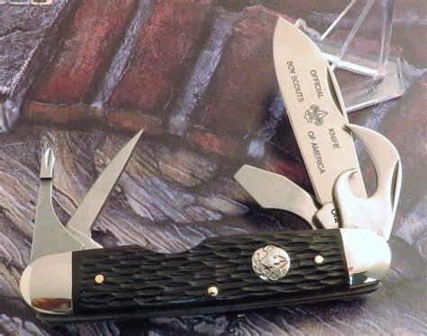 Camillus USA 5 Blade Scout Knife Official Boy Scouts Of America 1990's ...