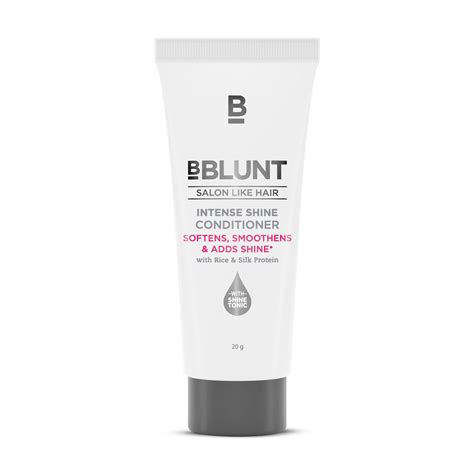 Buy BBLUNT Intense Shine Conditioner with Rice & Silk Protein for ...