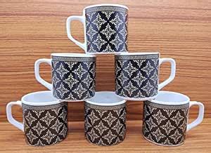 Buy LAGHIMA JADON Ceramic Coffee/Tea Cups Beautiful Printed Design Big ...