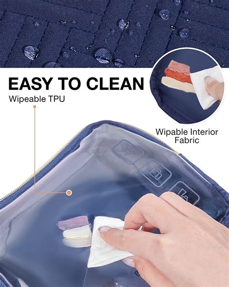 Buy BAGSMART TSA Approved Toiletry Bag, 2 Pack Clear Makeup Cosmetic ...