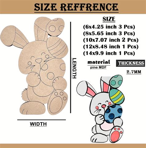 Buy Wooden Easter Bunny & Eggs Craft DIY Paintable Decor on cliths – Cliths