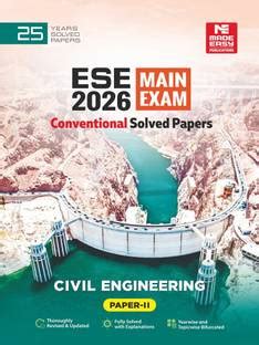 ESE 2026 Mains Examination: Civil Engineering Conventional Paper-2: Buy ...