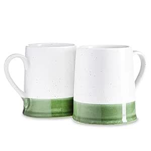 Buy Dwell Studio Set of 2 Stoneware Coffee Mugs-Two Toned Speckled ...