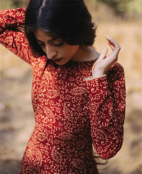 Hand Block Printed Cotton Pencil Dress - Mogra Designs