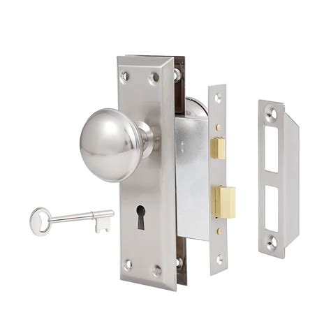newliplace Mortise Lock Set for Interior Door, Vintage Door Knob with ...