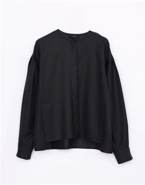 FLORENT OXYJEL VOLUME SLEEVE BLOUSE -BLACK- | Chapel