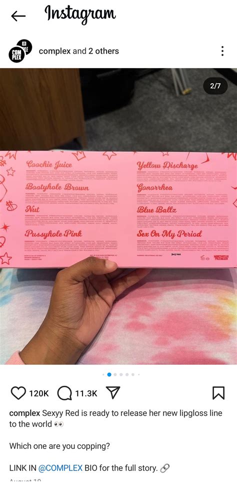 Sexyy Red's lip gloss line - Vigilant Links